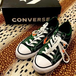 Converse Fir & Orange unisex canvas shoes